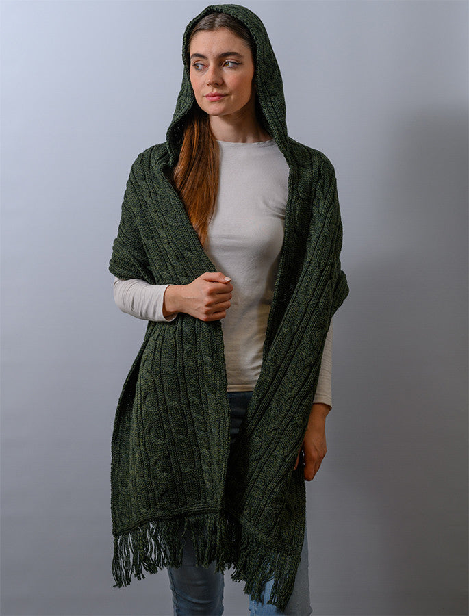 HOODED SCARF SHAWL