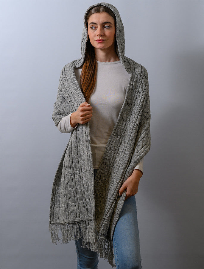 HOODED SCARF SHAWL